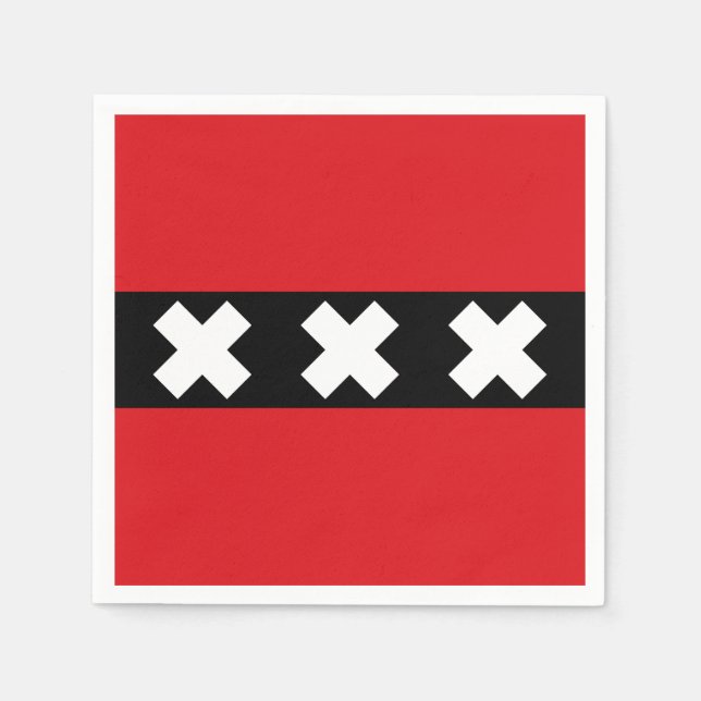 Flag of Amsterdam, Netherlands Napkins (Front)