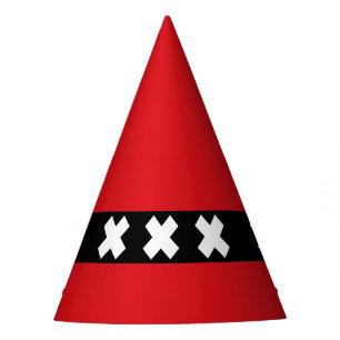 Flag of Amsterdam, Netherlands Party Hat