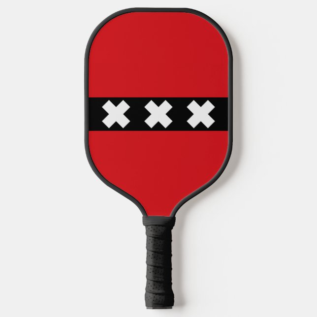 Flag of Amsterdam, Netherlands Pickleball Paddle (Front)