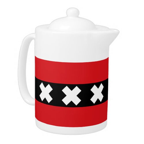 Flag of Amsterdam Netherlands Teapot