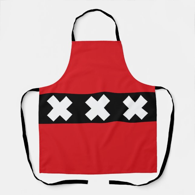 Flag of Amsterdam, Netherlands Tote Bag Apron (Front)