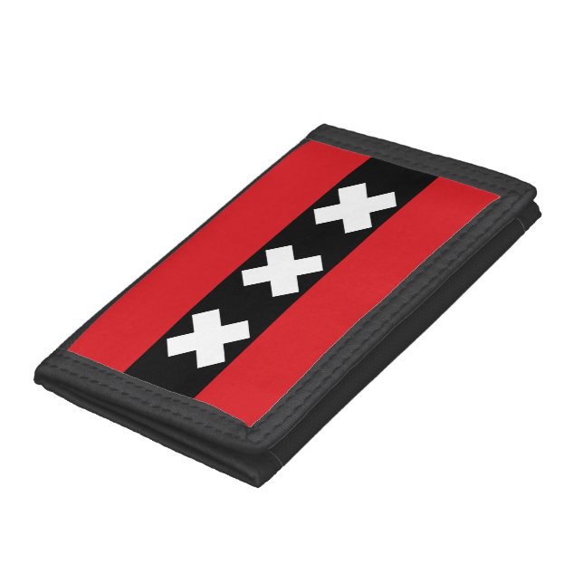 Flag of Amsterdam, Netherlands Tri-fold Wallet (Bottom)
