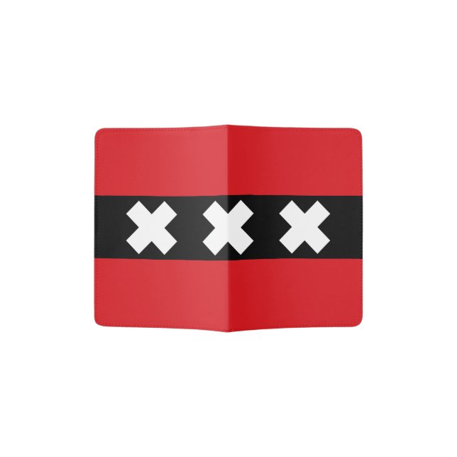 Flag of Amsterdam Passport Holder (Opened)