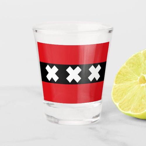 Flag of Amsterdam Shot Glass