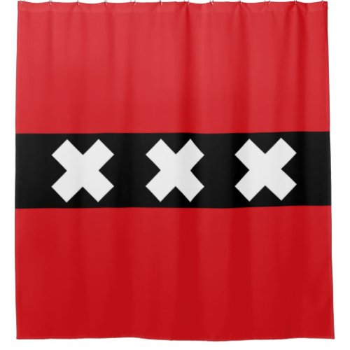 Flag of Amsterdam Shower Curtain