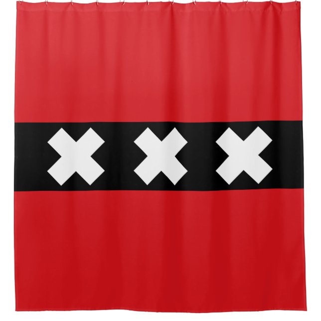 Flag of Amsterdam Shower Curtain (Front)