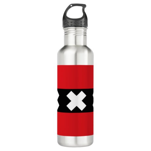 Flag of Amsterdam Stainless Steel Water Bottle