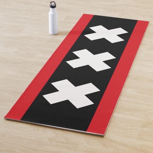 Flag of Amsterdam Yoga Mat