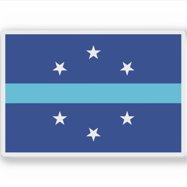 Flag of Anaheim, California (2018–2019) Sticker (Front)