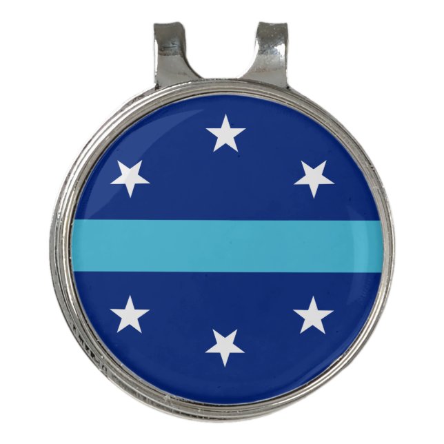 Flag of Anaheim, California Golf Hat Clip (Front)