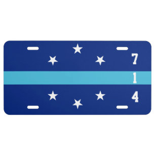 Flag of Anaheim, California License Plate