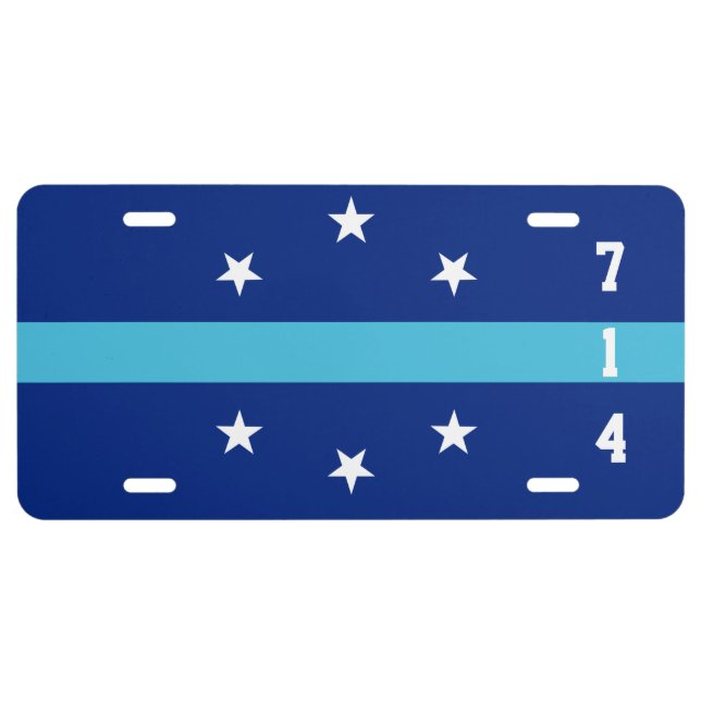 Flag of Anaheim, California License Plate (Front)