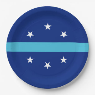 Flag of Anaheim (California, USA) Paper Plates