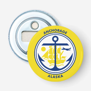 Flag of Anchorage, Alaska Bottle Opener