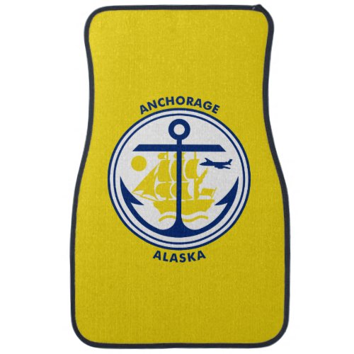 Flag of Anchorage Alaska Car Mat