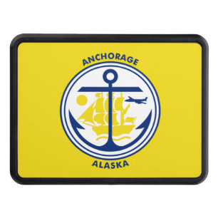 Flag of Anchorage, Alaska Hitch Cover