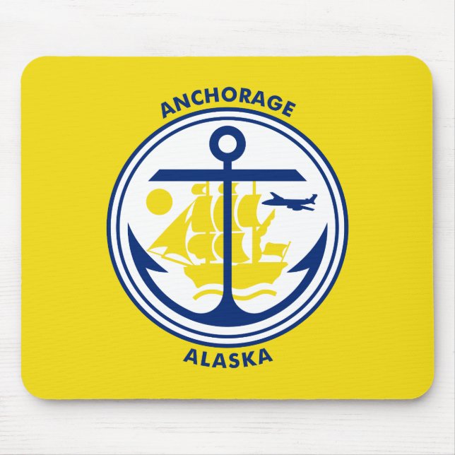 Flag of Anchorage, Alaska Mouse Pad (Front)