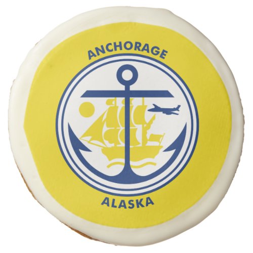 Flag of Anchorage Alaska Sugar Cookie