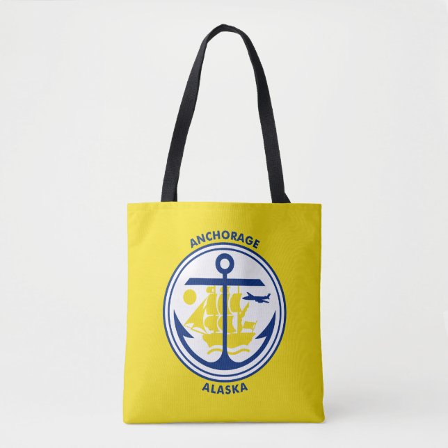 Flag of Anchorage, Alaska Tote Bag (Front)