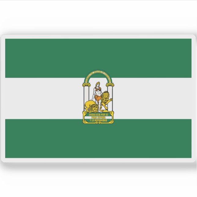 Flag of Andalucia Sticker (Front)