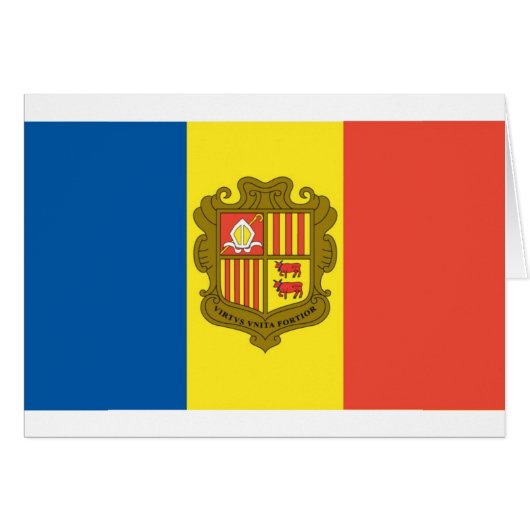 Flag of Andorra (Front Horizontal)