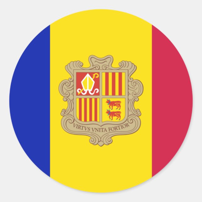 Flag of Andorra Sticker (Front)