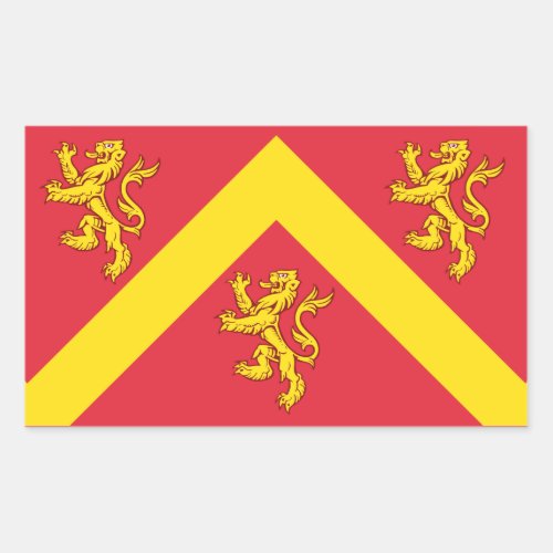 Flag of Anglesey Rectangular Sticker