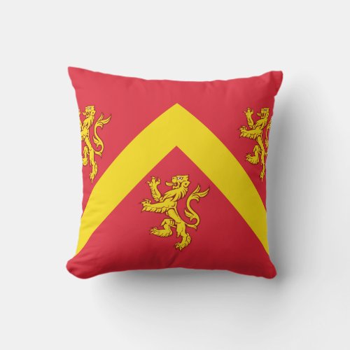 Flag of Anglesey Throw Pillow