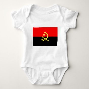 Flag Of Angola Baby Bodysuit by Dozzle at Zazzle