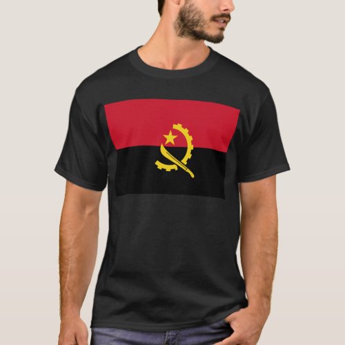 Flag of Angola _ Bandeira de Angola T_Shirt