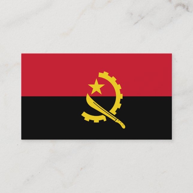Flag of Angola Business Cards (Front)