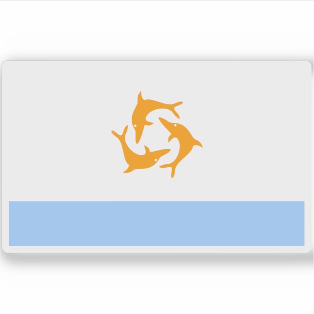 Flag of Anguilla (1967–1969) Sticker (Front)