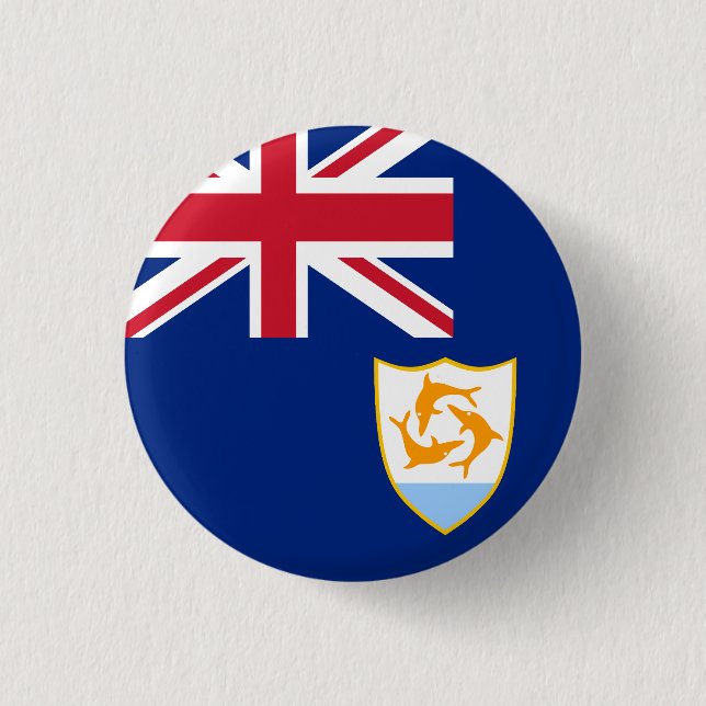 Flag of Anguilla Button (Front)