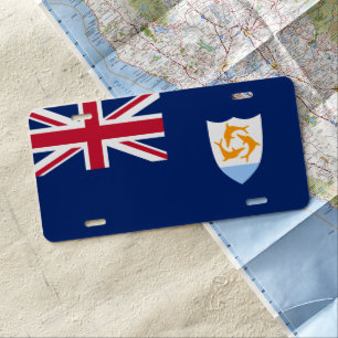 Flag of Anguilla License Plate