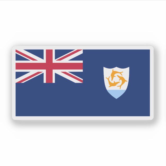 Flag of Anguilla Sticker (Front)