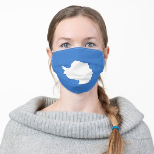 Flag of Antarctica by Graham Bartram Adult Cloth Face Mask
