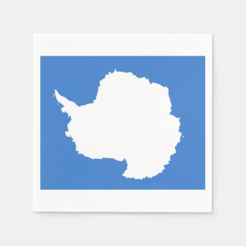 Flag Of Antarctica Paper Napkins by kfleming1986 at Zazzle