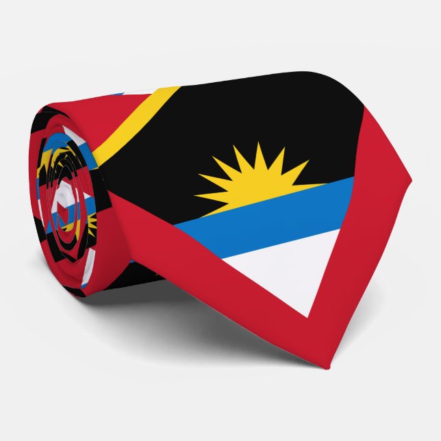 Flag of Antigua and Barbuda, Antiguan Barbudan Neck Tie (Rolled)