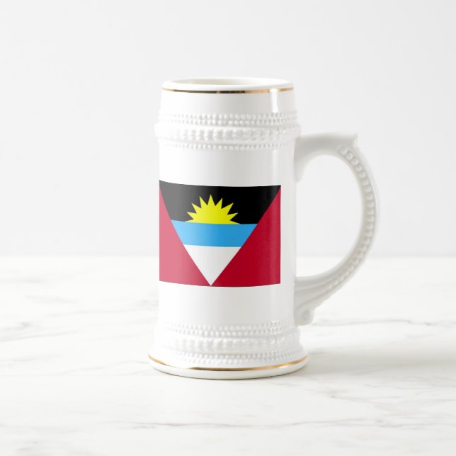 Flag of Antigua and Barbuda Beer Stein (Right)