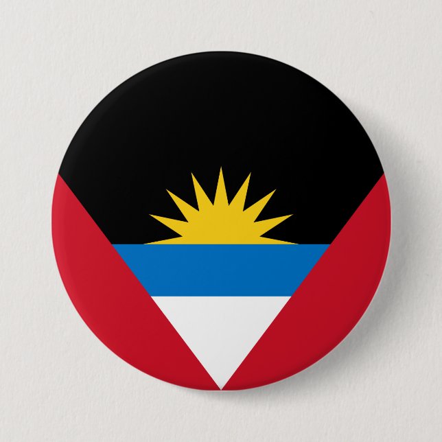Flag of Antigua and Barbuda Button (Front)