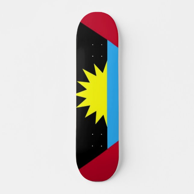 Flag of Antigua and Barbuda Skateboard Deck (Front)