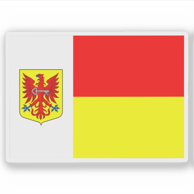 Flag of Apeldoorn, the Netherlands Sticker (Front)