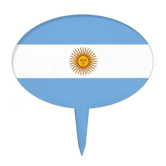 Flag of Argentina - Bandera de Argentina Cake Topper