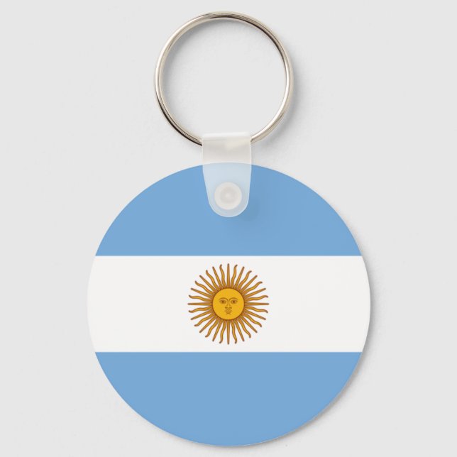 Flag of Argentina - Bandera de Argentina Keychain (Front)