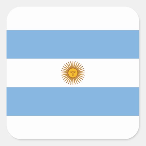 Flag of Argentina _ Bandera de Argentina Square Sticker