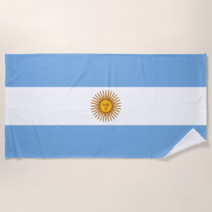 Flag of Argentina Beach Towel