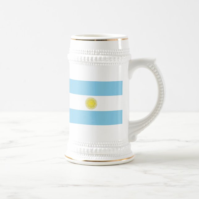 Flag of Argentina Beer Stein (Right)