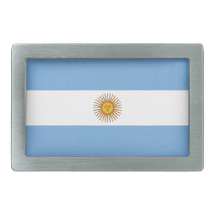 Flag of Argentina Belt Buckle