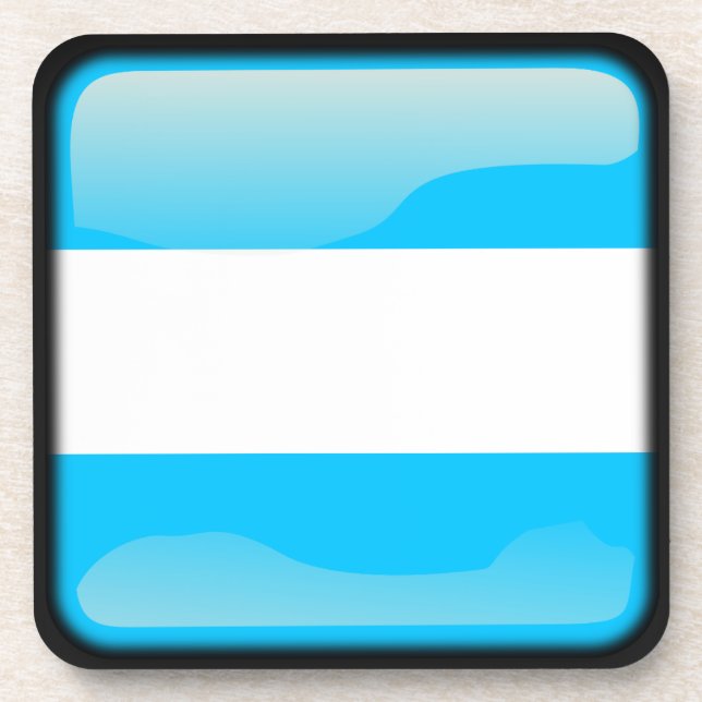 Flag of Argentina Beverage Coaster (Front)