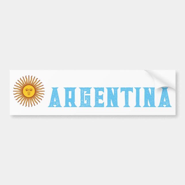 Flag of Argentina Bumper Sticker (Front)